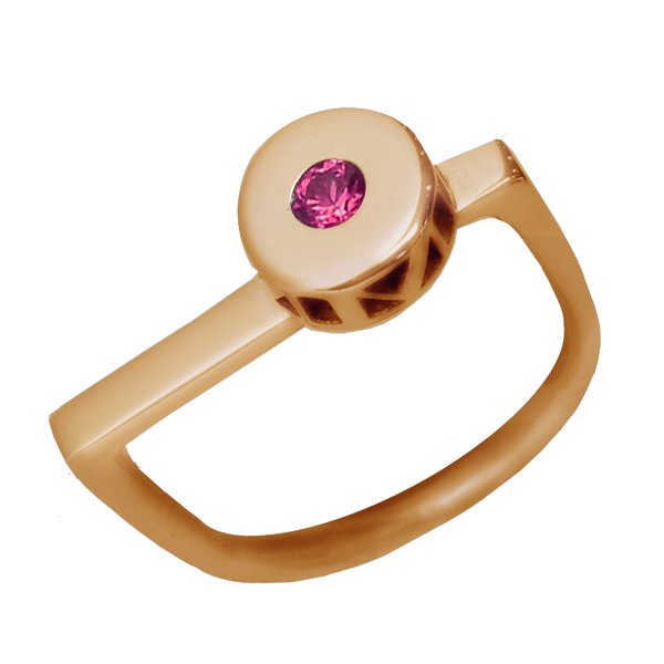 2018 Milestone Ring  - 9ct Rose Gold - Pink Sapphire