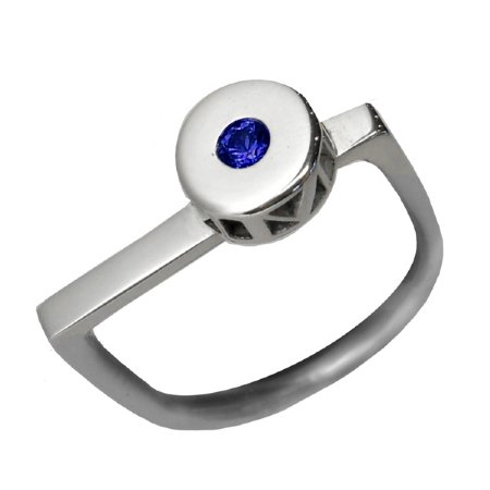 2018 Milestone Ring  - 9ct White Gold - Blue Sapphire