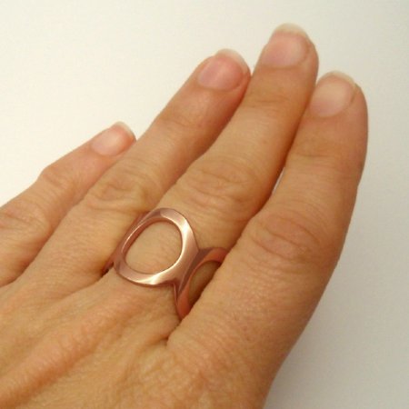 Rose Gold Act Un Ring Size P - In Stock
