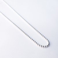Sterling Silver Bead Chain Long