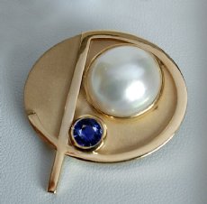 Custom Pearl Brooch