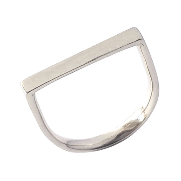 Cradle Ring - White gold