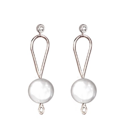 Wisdom Pearl Earrings - Silver