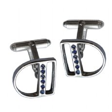 Liberty Cufflinks with Blue Sapphires