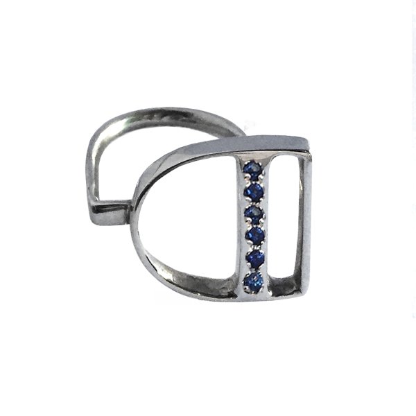 Liberty Ring with Blue Sapphires