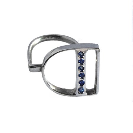 Liberty Ring with Blue Sapphires