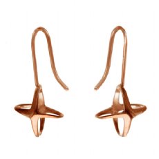 Mini Shadow Earrings - Rose Gold
