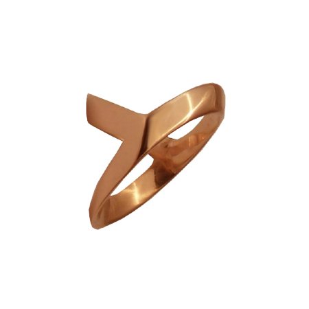 Rose Gold Orbit Ring Size N - In Stock