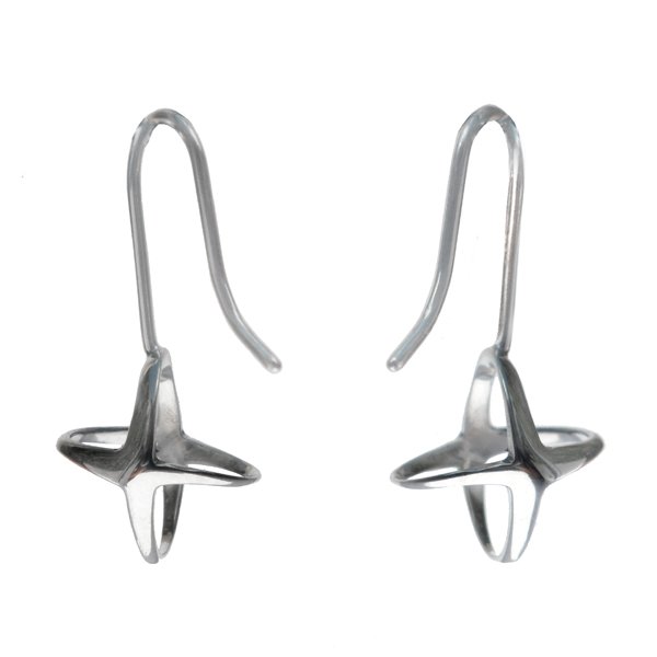 Mini Shadow Earrings - Silver