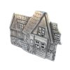 Custom Silver House Brooch
