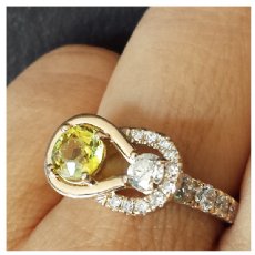 Custom Topaz and Diamond Ring