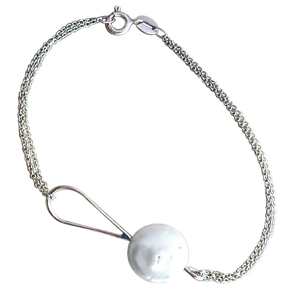 Wisdom Pearl Bracelet - Silver