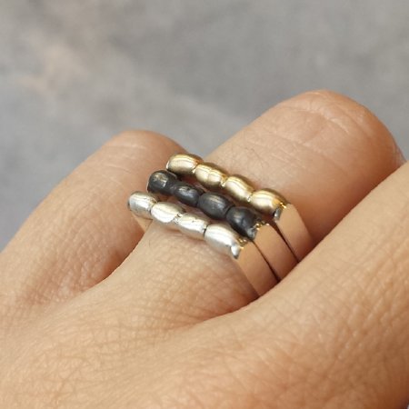 Keshi Ring - Sterling Silver
