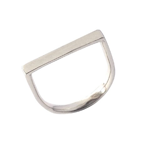 Cradle Wedding Ring - White Gold