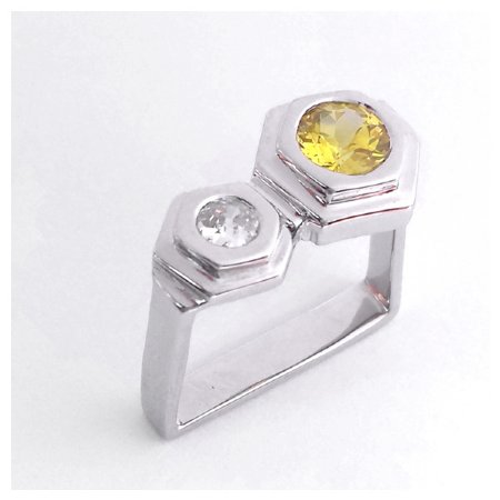 Custom Day and Night Sapphire Ring