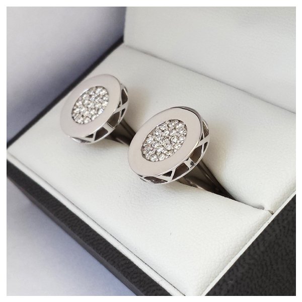 Custom Diamond Cufflinks