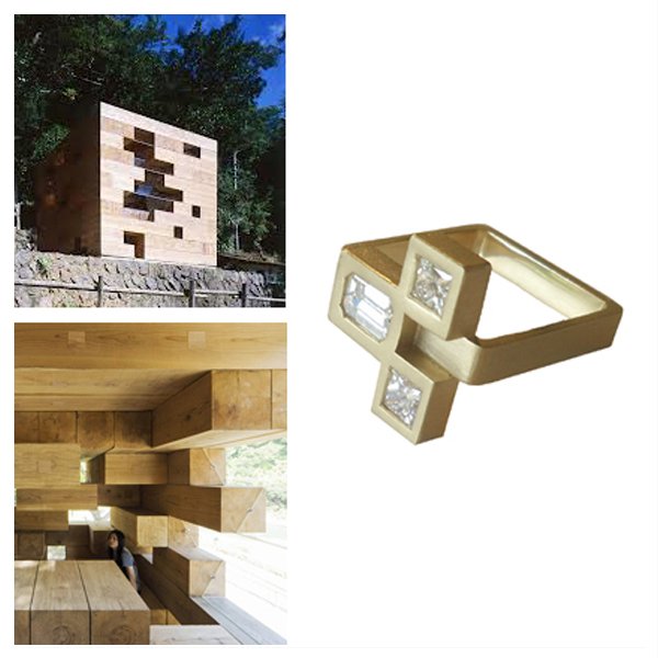 Custom Diamond Block Ring