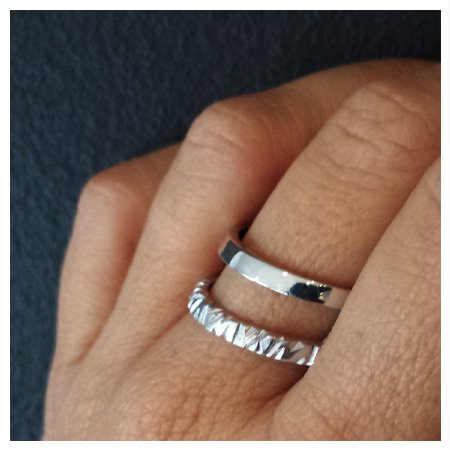 Custom White Gold Textured Band