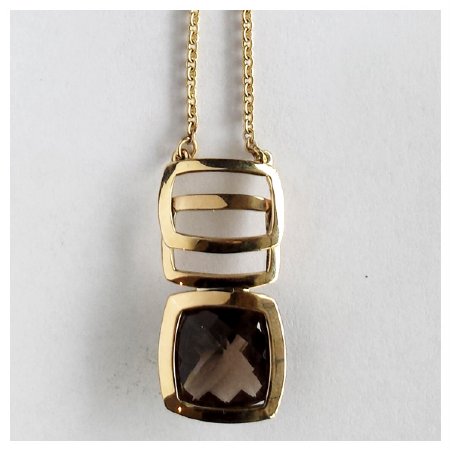 Custom Smokey Quartz Pendant