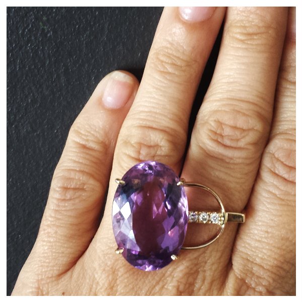 Custom Amethyst Ring