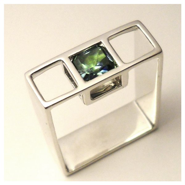 Custom Parti Sapphire Ring