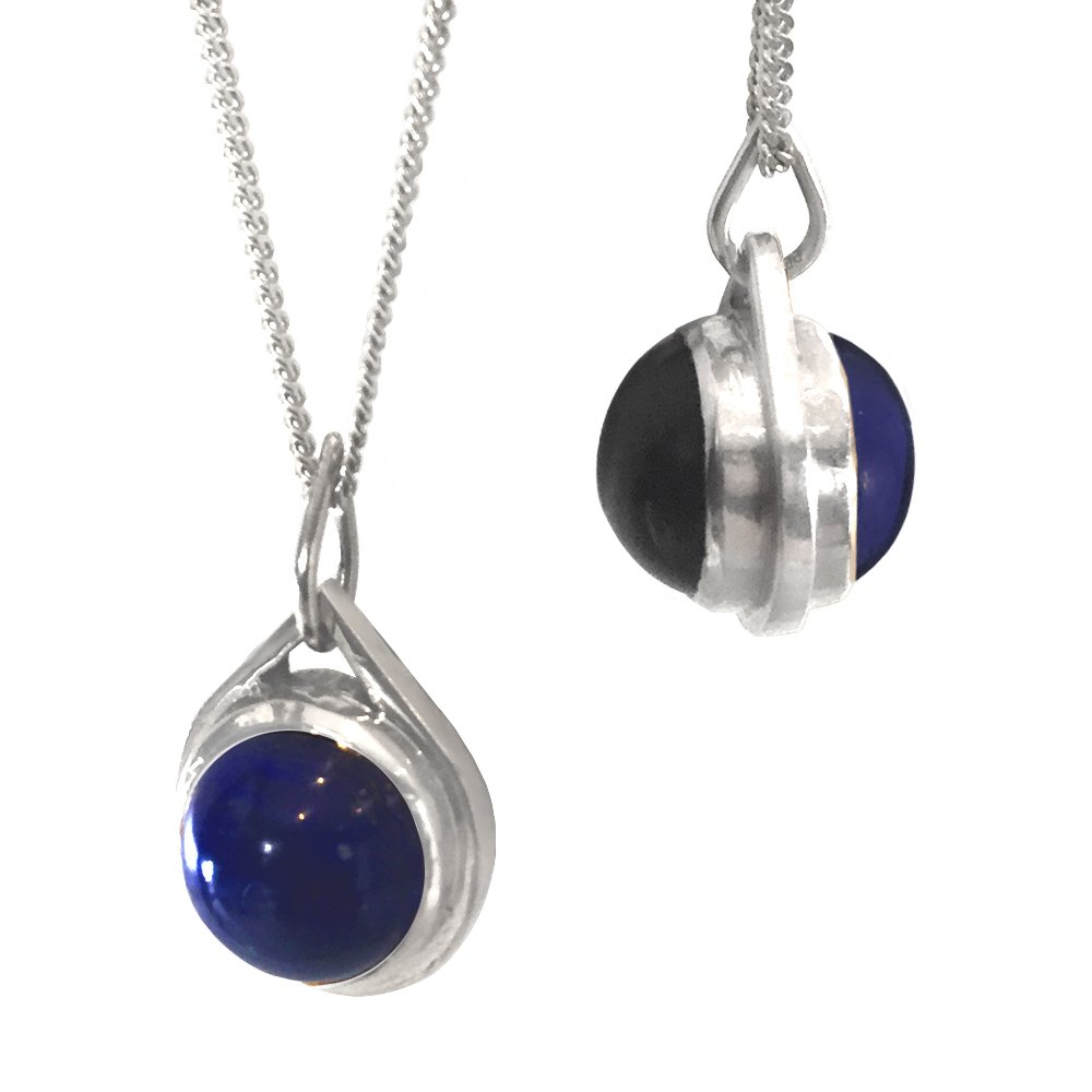 Journey Pendant - Lapis Lazuli and Onyx