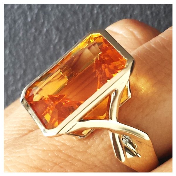 Custom Citrine Ring