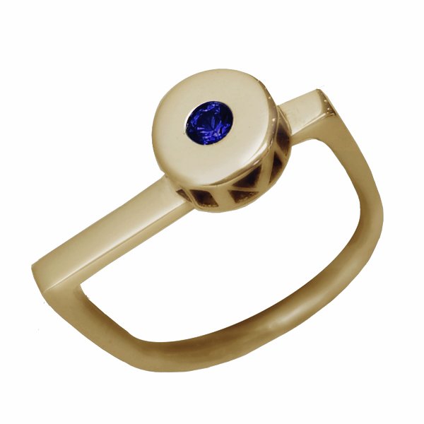 2018 Milestone Ring  - 9ct Yellow Gold - Blue Sapphire