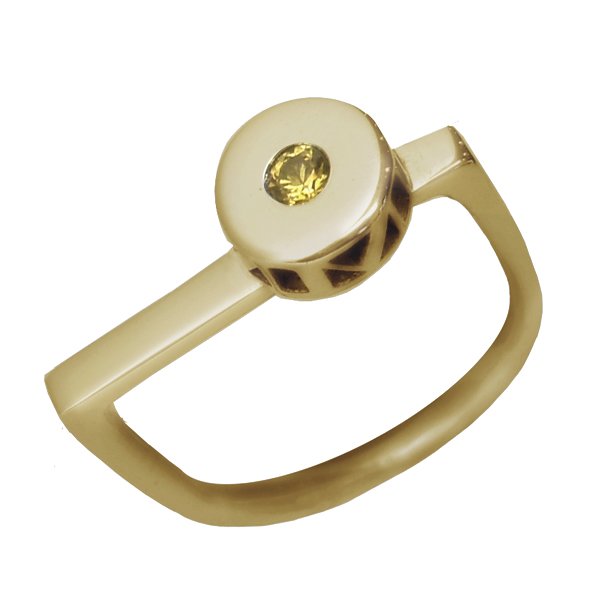 2018 Milestone Ring  - 9ct Yellow Gold - Yellow Sapphire
