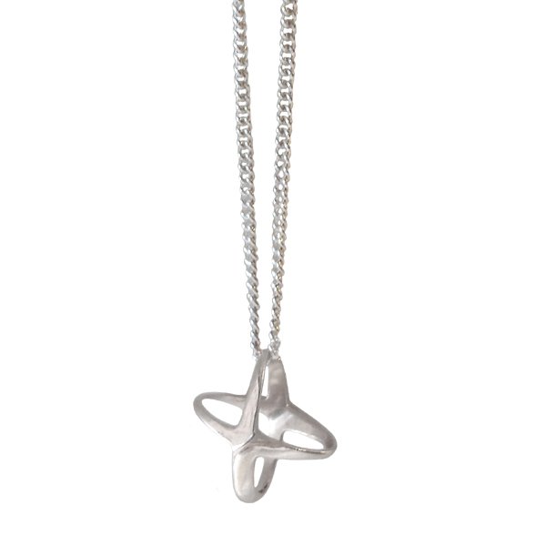 Mini Shadow Pendant  Sterling Silver 