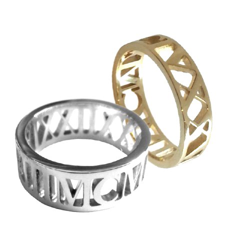 Roman numeral hotsell ring designer