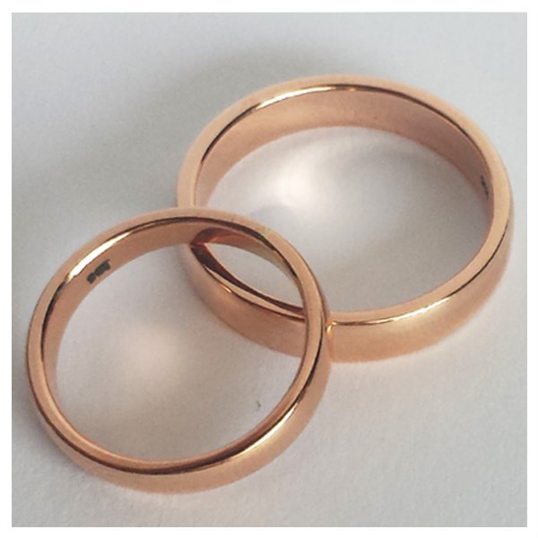 Custom Classic Rose Gold Wedding Band