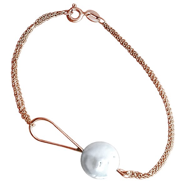 Wisdom Pearl Bracelet - Rose Gold