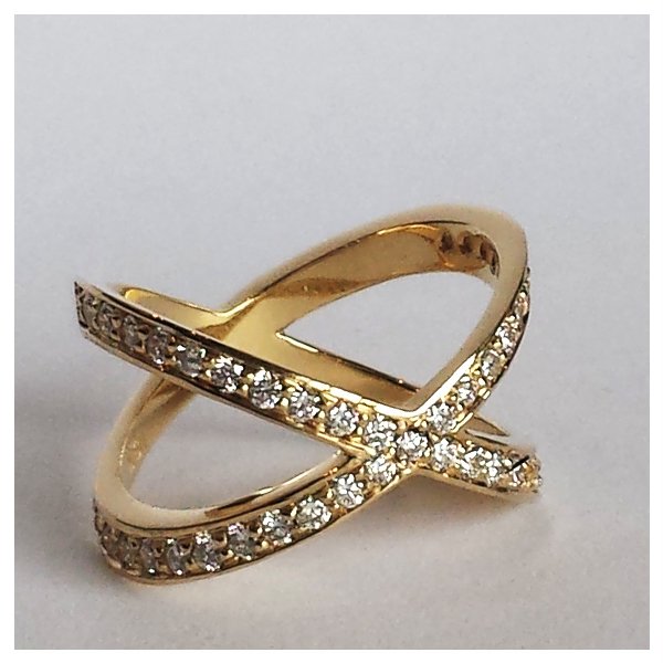 Custom Diamond X Ring